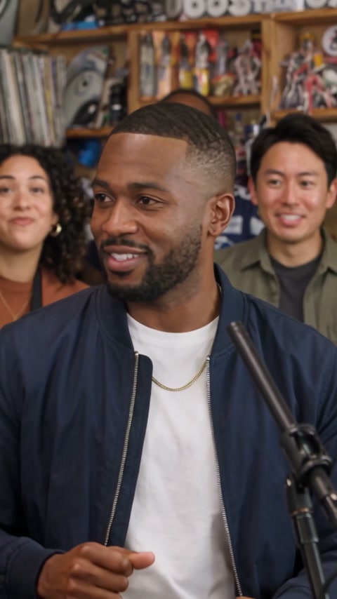 Close view of a featured performer in the concert reference